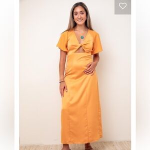 Lost & Wander Apricot Sunset Maxi Dress
